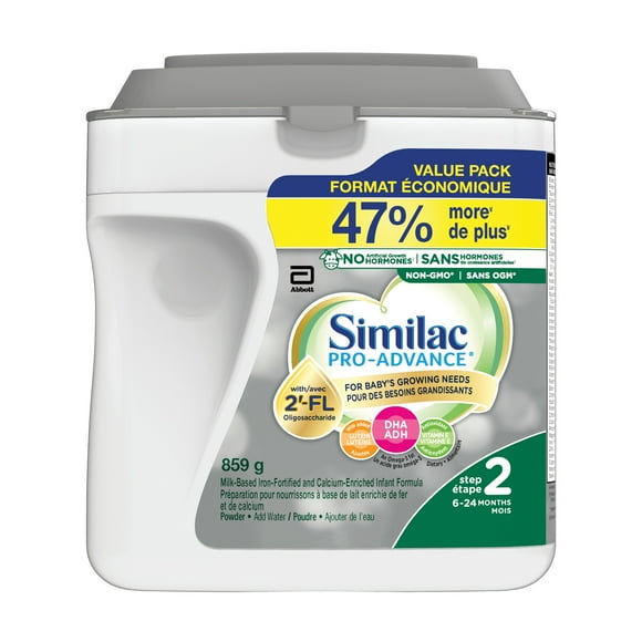 Similac Pro-Advance Step 2, Baby Formula, Our Closest Formula to Breast Milk with 2’-FL, Easy To Digest, 6-24 Months, Powder, 859 g