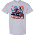 thumbnail image 3 of Inktastic Patriotic 4th of July Train T-Shirt, 3 of 5