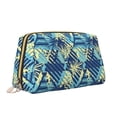 thumbnail image 2 of Rateoe Hawaiian Style for Travel Makeup Bag,Large Capacity Cosmetic Bags for Women,Waterproof Portable Pouch Open Flat Toiletry Bag Make up Organizer, 2 of 8