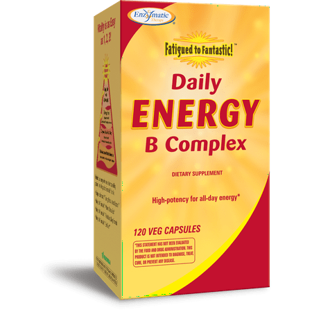 Enzymatic Therapy Fatigued to Fantastic! Daily Energy B Complex 120 (Best Vitamins For Energy And Fatigue)
