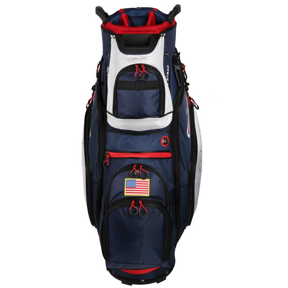 Ram Golf FX Deluxe Golf Cart Bag with 14 Way Dividers USA Flag