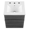 thumbnail image 6 of Modway Render 18" Wall-Mount Bathroom Vanity in Charcoal White, 6 of 9