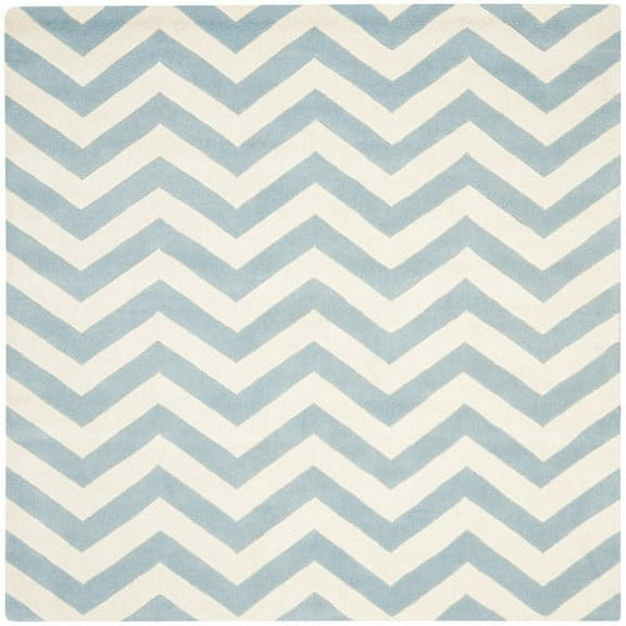 SAFAVIEH Chatham CHT715B Handmade Blue / Ivory Rug