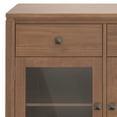 thumbnail image 6 of Simpli Home Cosmopolitan 54 inch Wide Solid Wood Contemporary Sideboard Buffet in Medium Saddle Brown, 6 of 13