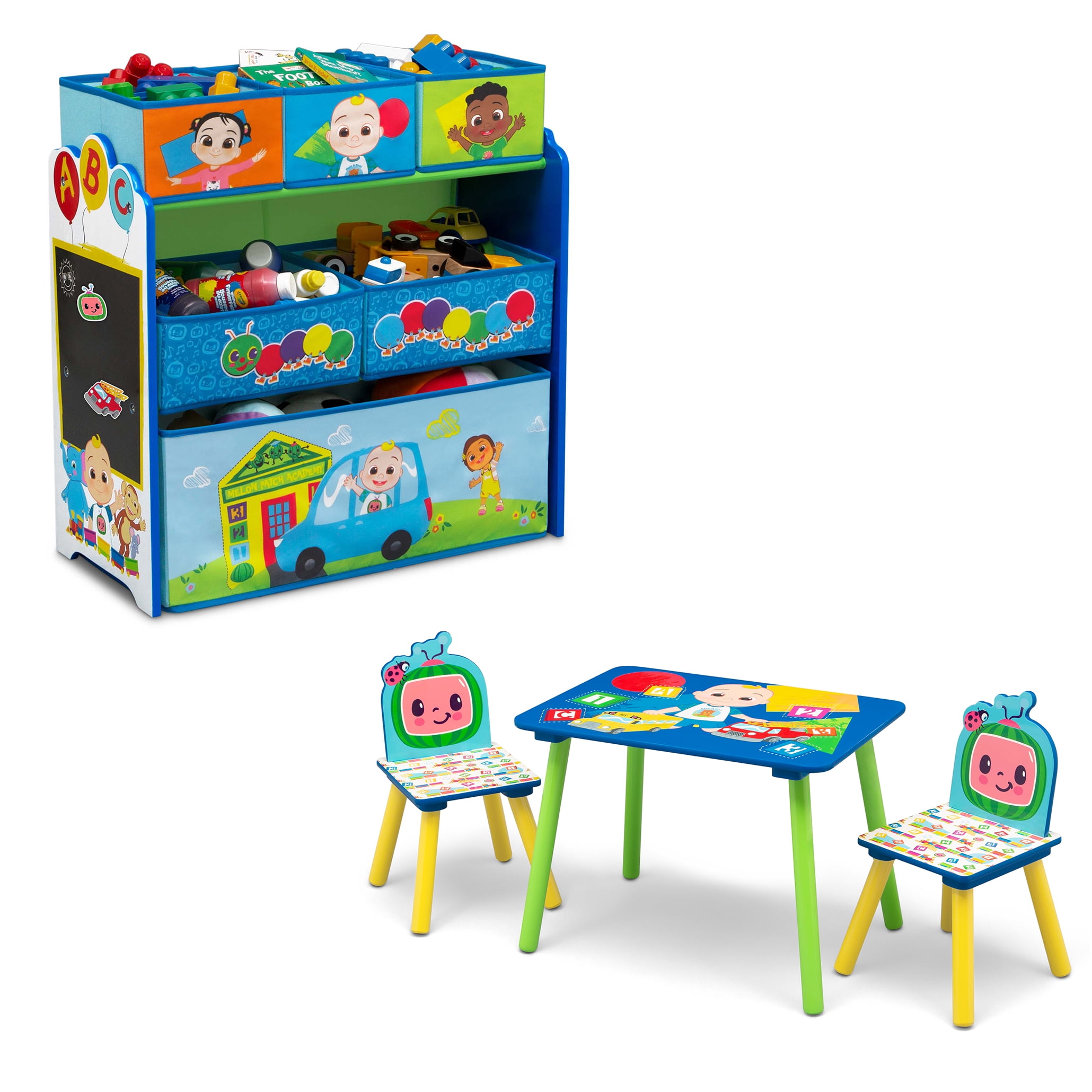 Toy Storage Padded Kids Box Bench Seat Animals Safari Bus Play 