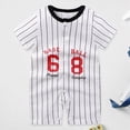 thumbnail image 2 of TOWED22 Baby Bodysuits Summer Print Romper One-Piece Newborn Clothes Baby Shower Gifts White,18-24 M, 2 of 4