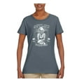 thumbnail image 2 of Outlaw Forever Biker Marilyn Monore | Womens Famous People Graphic T-Shirt, Charcoal, 2XL, 2 of 3