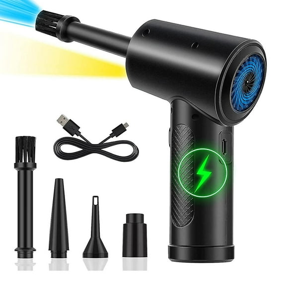 Compressed Air Duster Canned Air Electric Cordless Air Duster Computer Keyboard Cleaner,powerful 51 Xianning