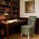 thumbnail image 5 of Fundas de silla de hotel de jacquard con faldón - Fundas elásticas gruesas de una sola pieza para sillas de comedor, para el hogar, bodas y fiestas | Poliéster, antiarrugas, cobertura total, 5 of 6