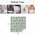 thumbnail image 5 of Blue Yellow Sunflower Cloth Napkins, Summer Botanical Farmhouse Floral Washable and Reusable Dinner Napkins Set of 2, Table Napkin for Kitchen Party Birthday Wedding Hotel Housewarming 20"x20", 5 of 9