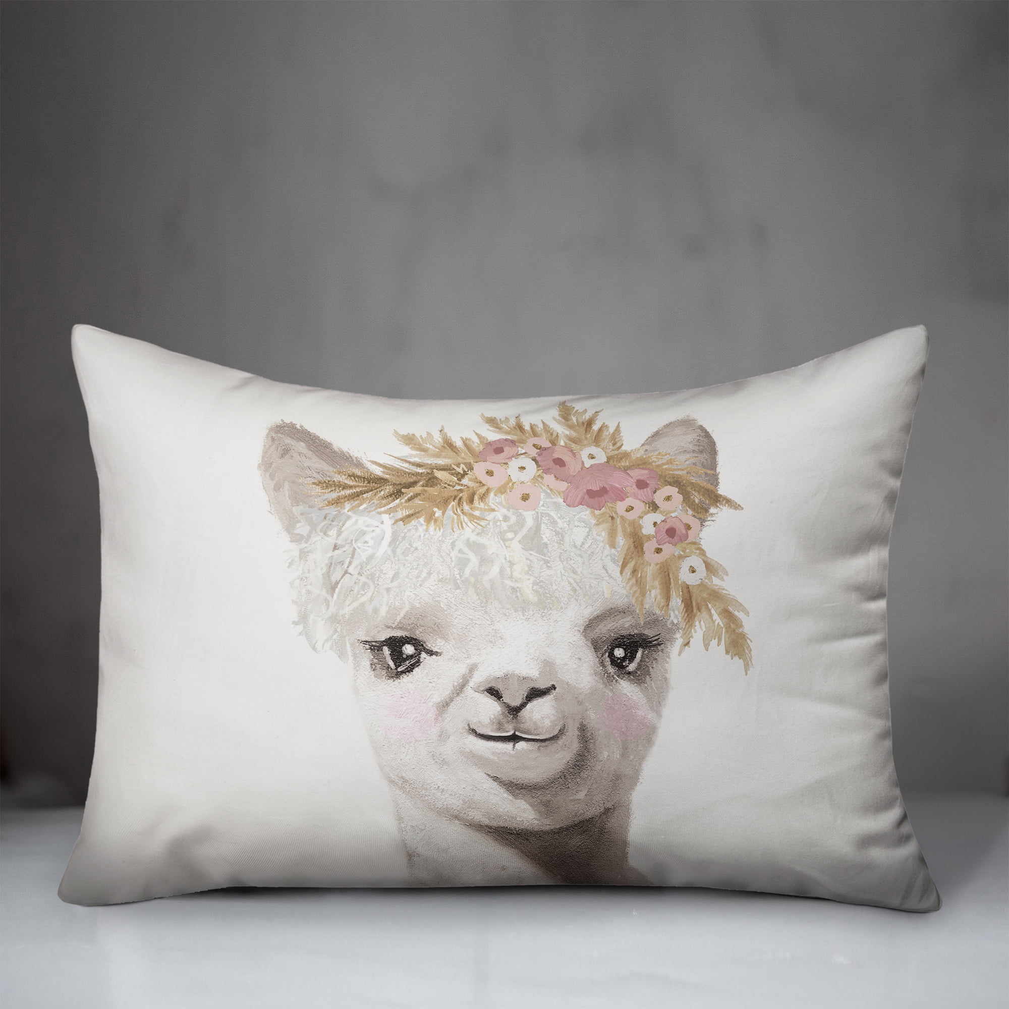 Creative Products Llama Baby 20 x 14 Spun Poly Pillow