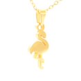 thumbnail image 3 of Kit Aretes Cadena Con Dije Color Dorado En Forma De Flamingo Genérico Kitflamingo, 3 of 4