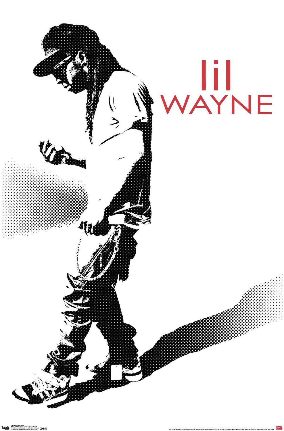 Lil Wayne - Hustle Wall Poster, 14.725" x 22.375" Framed