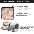 thumbnail image 7 of Pioneer Flower Kitchen Oven Mitt and Pot Holder Sets 2 Pcs for Baking, Cooking and Grilling, Heat Resistant Up To 392 °F, 7 of 7