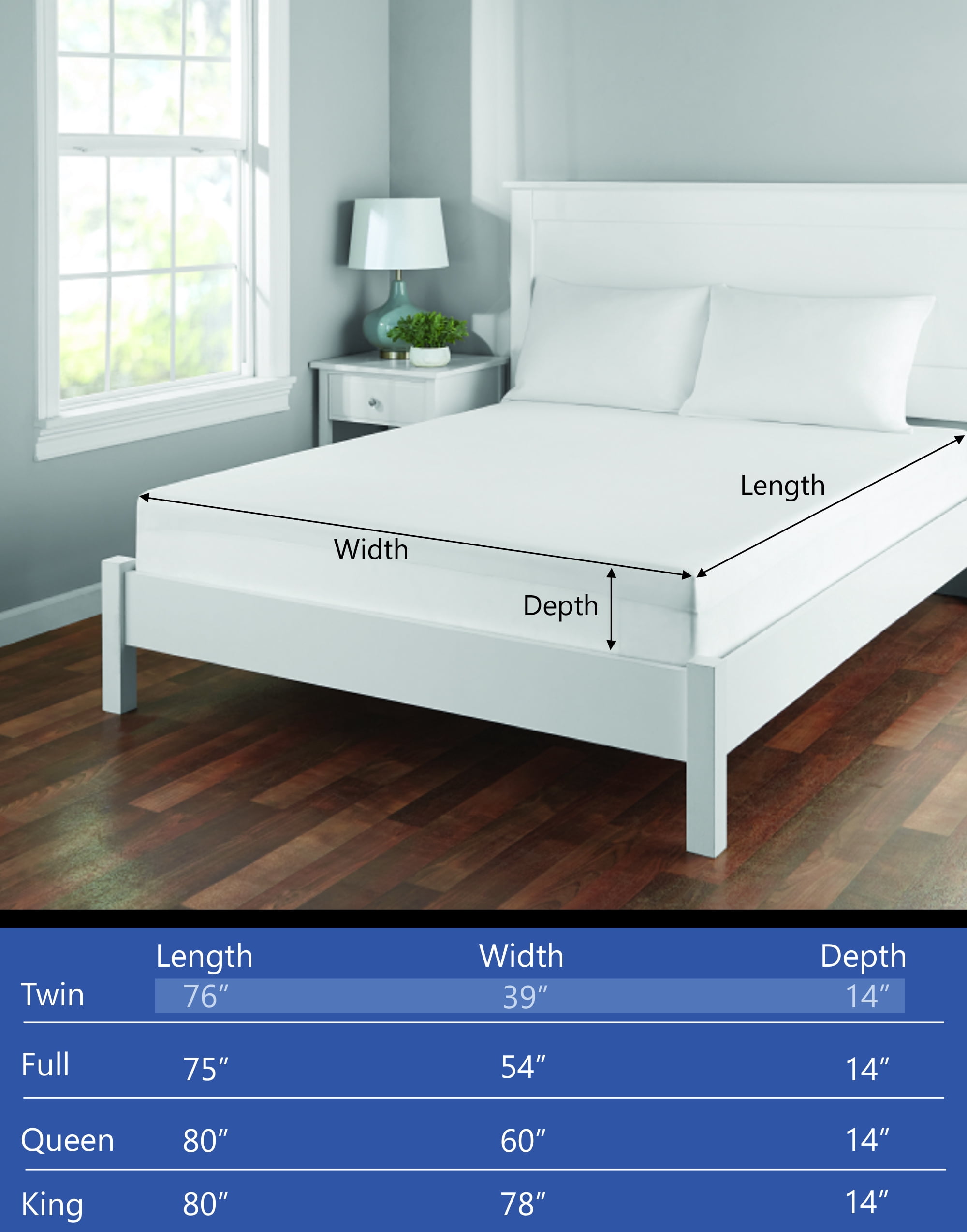 Mainstays ProChill Waterproof Cooling Fitted Mattress Protector, Twin/Twin-XL