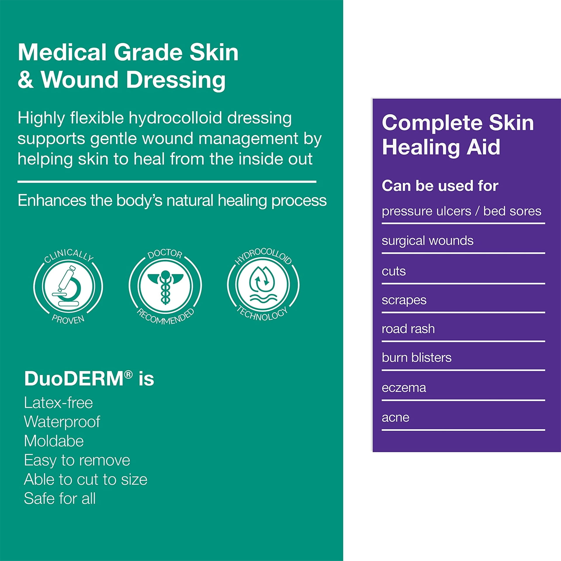 Convatec 187661 DouDERM CGF Hydrocolloid Sterile Wound Dressing 6" X 6" - Box of 5