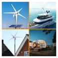 thumbnail image 2 of Wind Turbine 200W 12 24V 48V Automatic Frequency Conversion Waterproof Household Wind Turbine High Conversion Rate ,Widely Use, 2 of 5