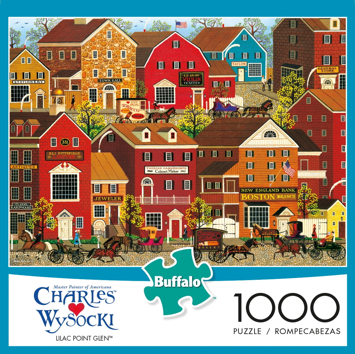 Buffalo Games Charles Wysocki Lilac Point Glen 1000 Piece Jigsaw Puzzle ...