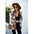 thumbnail image 4 of Women's Open Front Plaid Blazer Coat Jacket Long Sleeve Mock Front Pockets Formal Work Attire, 4 of 5