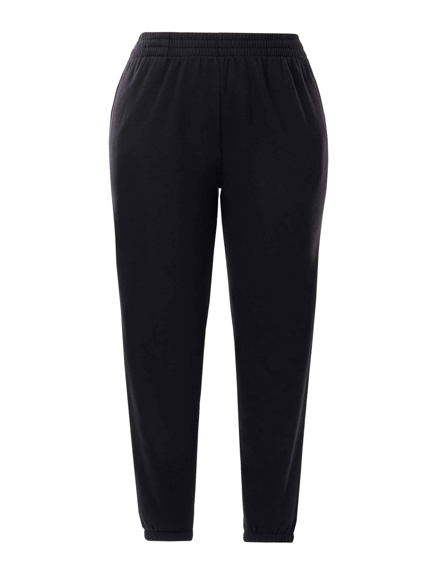 Terra & Sky Women's Plus Size Cotton Blend Fleece Sweatpants, 3-Pack