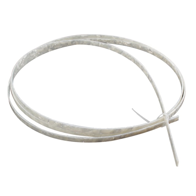 Tiras de celuloide para encuadernación de guitarra de 6 mm de ancho, color blanco perlado, para guitarra acústica clásica y ukelele.