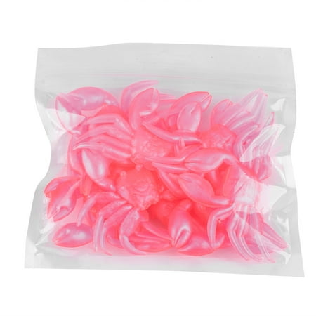10pcs Artificial Plastic Soft Crab Lure 3D Simulation Freshwater Fishing Bait Fishing Crab Bait Crab Lure