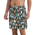 thumbnail image 2 of Balery Moose Squirrel owls tree Traje de Baño Estilo Hawaiano para Hombre, Shorts de Secado Rápido con Bolsillos-X-Large, 2 of 6