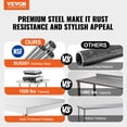 thumbnail image 2 of VEVOR Stainless Steel Work Table 30"x48" Commercial Food Prep Table Restaurant, 2 of 9