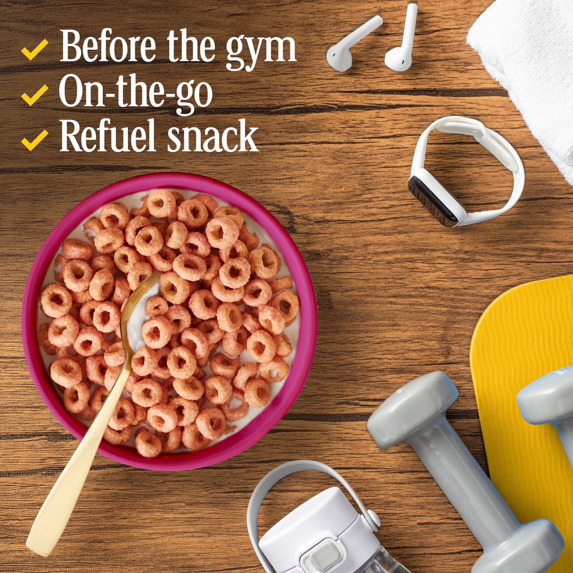 Cheerios Protein Cereal, Strawberry, 8g Protein, Family Size