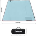 thumbnail image 6 of KingCamp Portable Outdoor Blanket, Picnic Blanket, Waterproof Portable Camping Beach Blanket, Machine Washable 82" x 58" for 4-6 Adults with storage bag, for Camping Traveling Picnics, 6 of 7