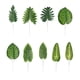 thumbnail image 3 of Kearding 20 bolsas de hermosos arreglos florales verdes con hojas de sandía simuladas, Canna Indica simulada fácil y conveniente Decoración Canna indica grande, 3 of 6