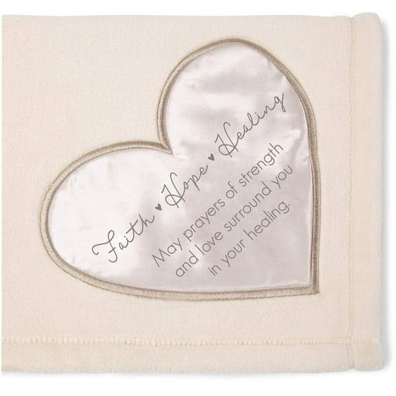 Pavilion Gift Company Faith Hope Plush Throw Blanket