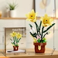 thumbnail image 7 of Flowers Botanicals Lily Building Set, Artifical Plants Bonsai Building Blocks Toys for Adults,Indoor Home Office Decor (296Pcs), 7 of 7