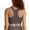 Dark Gray, variant on G4Free Ribbed Crewneck Sports Bras Padded for Women - Racerback Crop Tank Tops Workout Yoga Medium Impact
