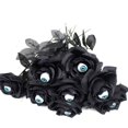 thumbnail image 1 of Flower Rose Artificial Flower With Eyeball Halloween Ghost Black Fake Flower, 1 of 6
