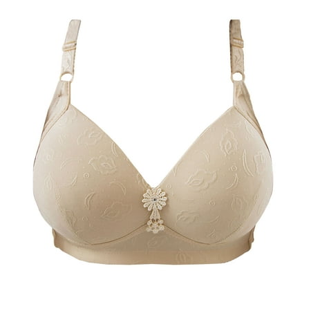 

Eashery Womens Bra Push Up Strap Bra Comfortable Women Bra Yellow 40