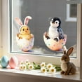 thumbnail image 2 of SLYNSHome Easter Bunny Window Clings Spring Decorations Vintage Cute Rabbit Eggs Stickers Farmhouse Rustic Bunny Stickers Party Supplies, 2 of 2