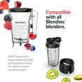 thumbnail image 4 of Blendtec FourSide (75 oz) GO Travel Bottle (34 oz) BUNDLE-Professional-Grade Blender Jar-BPA-free-Clear, 4 of 6