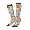 thumbnail image 2 of Balery Skull And Flowers Fun Novelty Socks Men'S Women'S Crew Socks Funny Crazy Novelty Socks Quirky And Cool Socks, 2 of 9