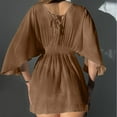 thumbnail image 3 of Paréos, Cache-Maillot pour Femmes en Dentelle Crochet à Col en V, Robe de Plage, Couvre-Maillots pour Maillots de Bain, 3 of 4