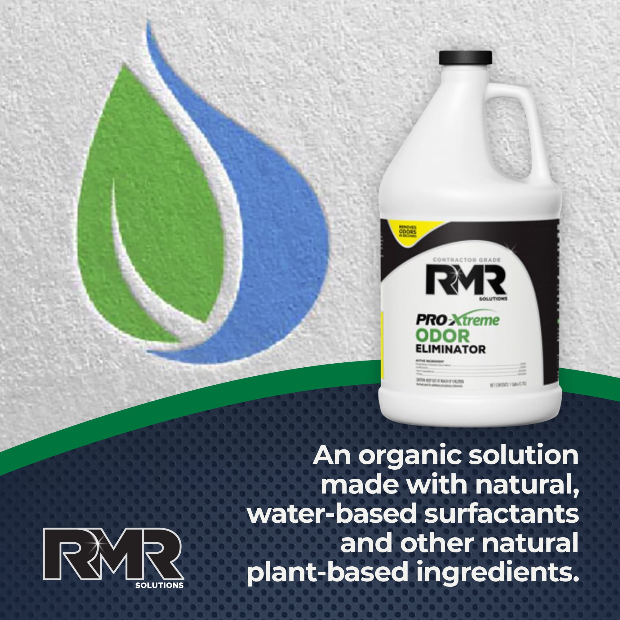 RMR Pro-Xtreme Odor Eliminator, Organic Deodorizer, Unscented, 1 Gallon