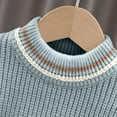thumbnail image 3 of Chandail avec Col pour Enfants, Couleur Unie, Col Rond, Chandail avec Col Rabattable, Tricot d'Hiver Mode, Col Doux, 3 of 6