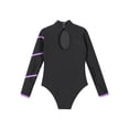thumbnail image 4 of iiniim Kids Girls Long Sleeves Turtleneck Gymnastics Leotard Ballet Dance Bodysuit 4-14, 4 of 7