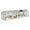 Silver round tube, variant on Walk In Spacious Metal Chicken Run Coop, Silver Round Tube Outdoor Poultry Cage with Waterproof Anti-UV Protective Cover, 4 Compartments 4 Lockable Doors, Large Backyard Habitat for Chicken