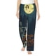 thumbnail image 1 of Fotbe Moonlit Skeleton Campfire Pantalones de Pijama para Mujer, Pantalones de Dormir, Pantalones Pj con Cordón y Bolsillos-X-Large, 1 of 6
