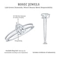 thumbnail image 5 of Rosec Jewels Certified Lab Grown Diamond Solitaire Engagement Ring - EF-VS Quality, 14K White Gold, US 11.50, 5 of 8