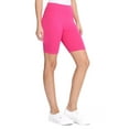 thumbnail image 3 of Women's Casual Solid Elastic High Waist Stretch Biker Shorts (Pack of 4), 3 of 5