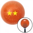 thumbnail image 1 of American Shifter  Yellow Rear Admiral Upper Half Orange Metal Flake Shift Knob with M16 x 1.5 Insert, 1 of 1