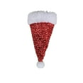 thumbnail image 1 of pstuiky Juego de cuchillo y tenedor navideño de lentejuelas de 6 piezas. Mini sombrero navideño de cuchillo y tenedor. Adornos navideños de escritorio., 1 of 3