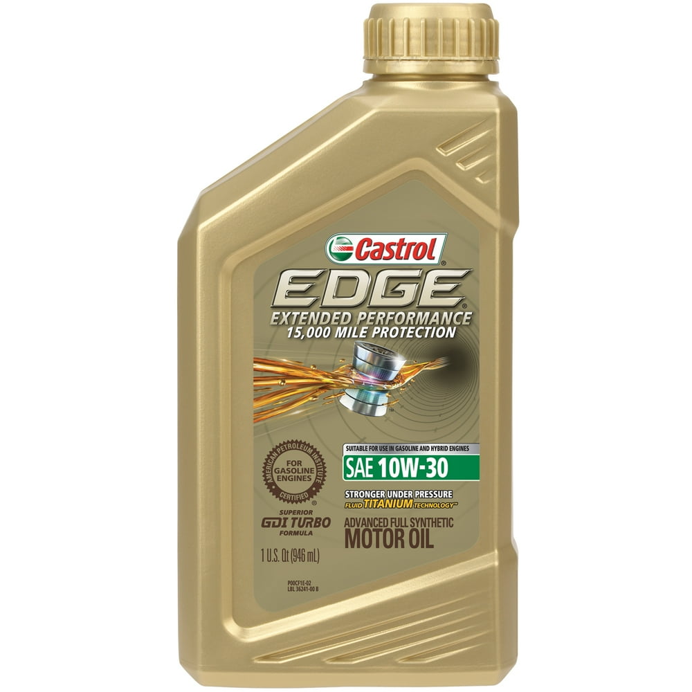 Castrol Edge Extended Performance 10W-30 Advanced Full Synthetic Motor ...